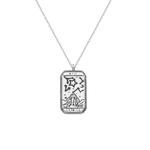 collier-carte-de-tarot-étoile-argent